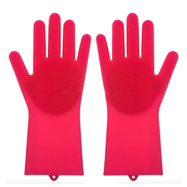 Silicone Heat-resistant Cleaning Brush Scrubbing Gloves - Image 9