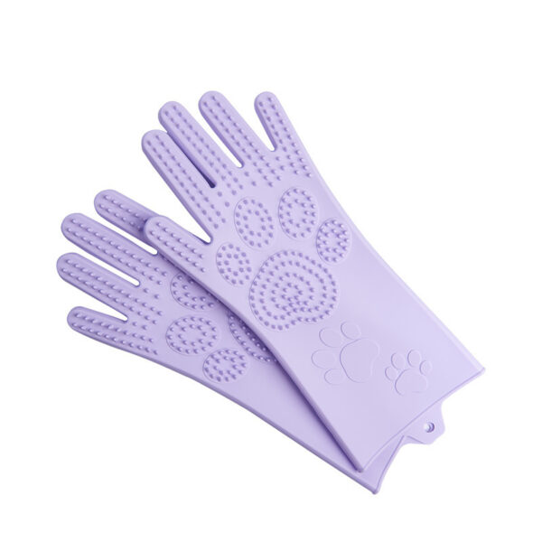 Silicone Heat-resistant Cleaning Brush Scrubbing Gloves - Image 3